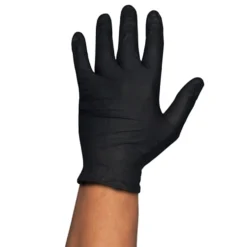 Guantes de nitrilo negros - M 100 ud - Rubberex