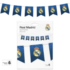 Guirnalda 12 Banderines Azul Real Madrid