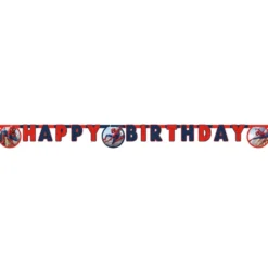 Guirnalda Feliz Cumpleaños Spiderman 2 m