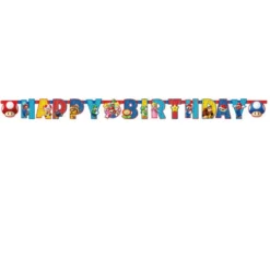 Guirnalda Happy Birthday Super Mario