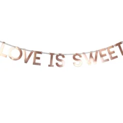 Guirnalda Love is Sweet Oro Rosado