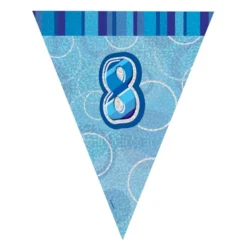 Guirnalda Nº 8 Azul Brillante