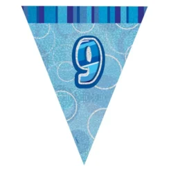 Guirnalda Nº 9 Azul Brillante