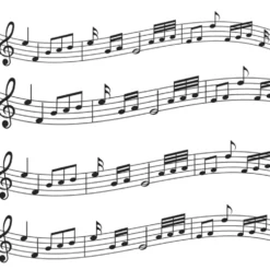 Impresión en papel de azúcar Partitura