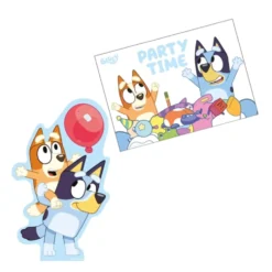 Invitaciones de Cumpleaños Bluey 8 ud