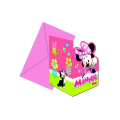 Invitaciones de Cumpleaños Minnie Happy