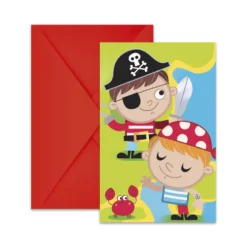 Invitaciones de Cumpleaños Tesoro Pirata