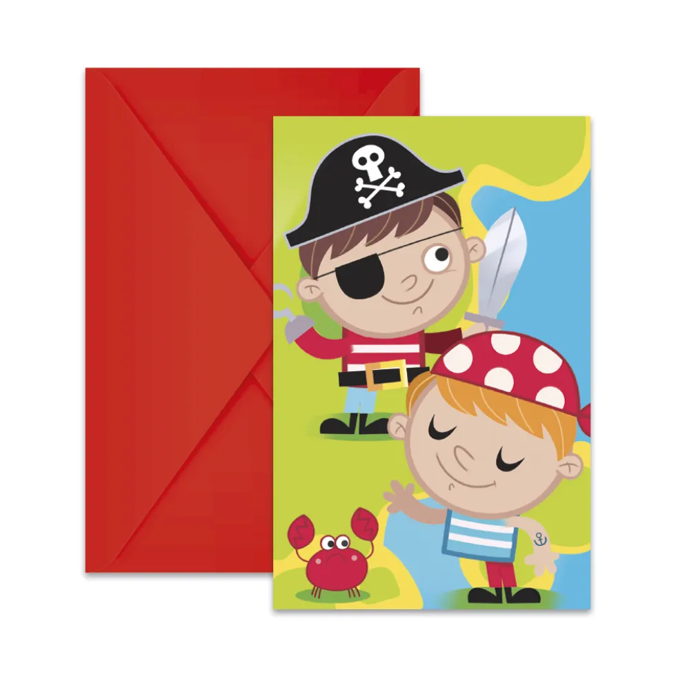 Invitaciones de Cumpleaños Tesoro Pirata