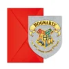 Invitaciones Harry Potter Hogwarts Houses 6 ud