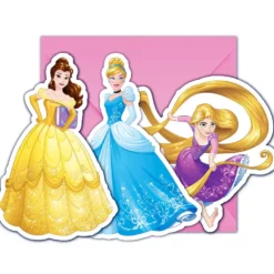 Invitaciones Princesas Disney Modelo C