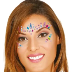 Joyas Faciales Adhesivas Multicolor