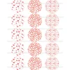 Juego 15 Impresiones Papel de Azúcar Corazones Modelo A 5 cm