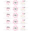 Juego 15 Impresiones Papel de Azúcar Logo San Valentín C 5 cm