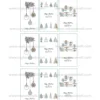 Juego 9 Impresiones 9x5 cm en Papel Comestible Navidad Rectangular D