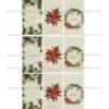 Juego 9 Impresiones 9x5 cm en Papel Comestible Navidad Rectangular B