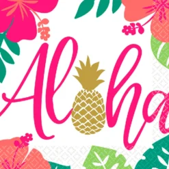 Juego 16 Servilletas Aloha Lunch
