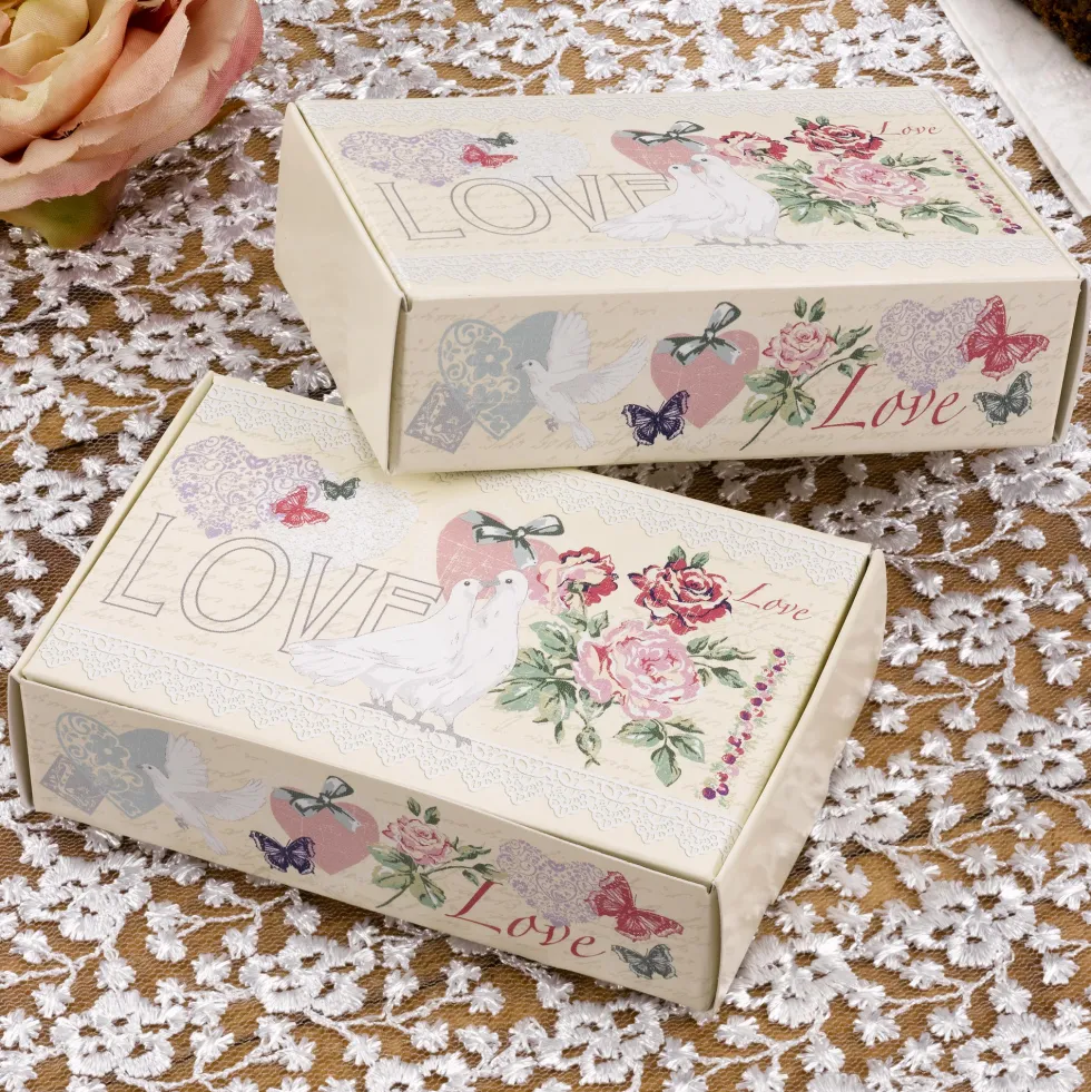 Juego de 10 cajitas para dulces With Love