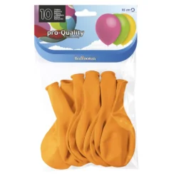 Juego de 10 Globos Amarillo Yema Mate 30 cm