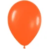 Juego de 12 Globos Naranja Mate 30 cm