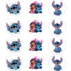 Juego de 12 Impresiones de 6 cm en Papel Comestible Stitch
