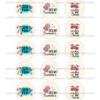 Juego de 15 Impresiones en Papel de Azúcar Verano Modelo C 5 cm