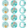 Juego de 12 Impresiones en Papel de Azúcar Pascua Modelo B 6 cm
