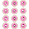 Juego de 12 Impresiones en Papel Comestible Hello Kitty 6 cm