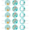 Juego de 15 Impresiones en Papel de Azúcar Pascua Modelo B 5 cm