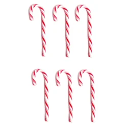 Juego de 6 mini Bastones de Caramelo 5 cm