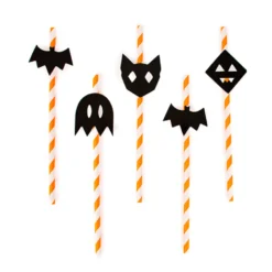 Juego de 12 pajitas Halloween