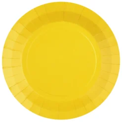 Juego de 10 Platos Amarillos 22 cm