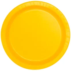 Juego de 8 Platos Amarillos 22 cm