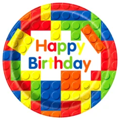 Juego de 8 Platos Building Blocks 22cm
