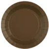 Juego de 10 Platos Marrones 22,5 cm