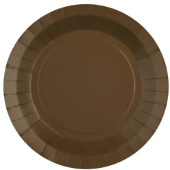Juego de 10 Platos Marrones 22,5 cm