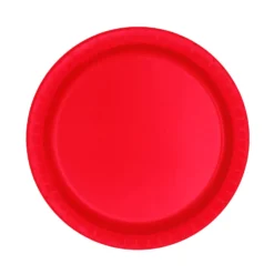 Juego de 20 Platos Rojos 17 cm