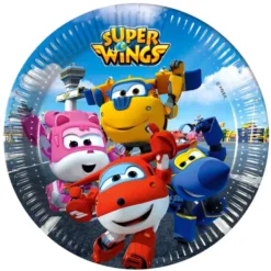Juego de 8 Platos Super Wings 20 cm