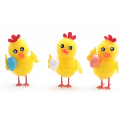 Juego de 3 Pollitos de Pascua con Huevo 5 cm