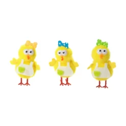 Juego de 3 Pollitos de Pascua con Delantal 5 cm