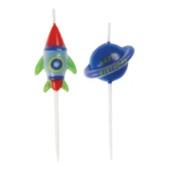 Juego de 6 Velas Espacio Estelar 6 cm
