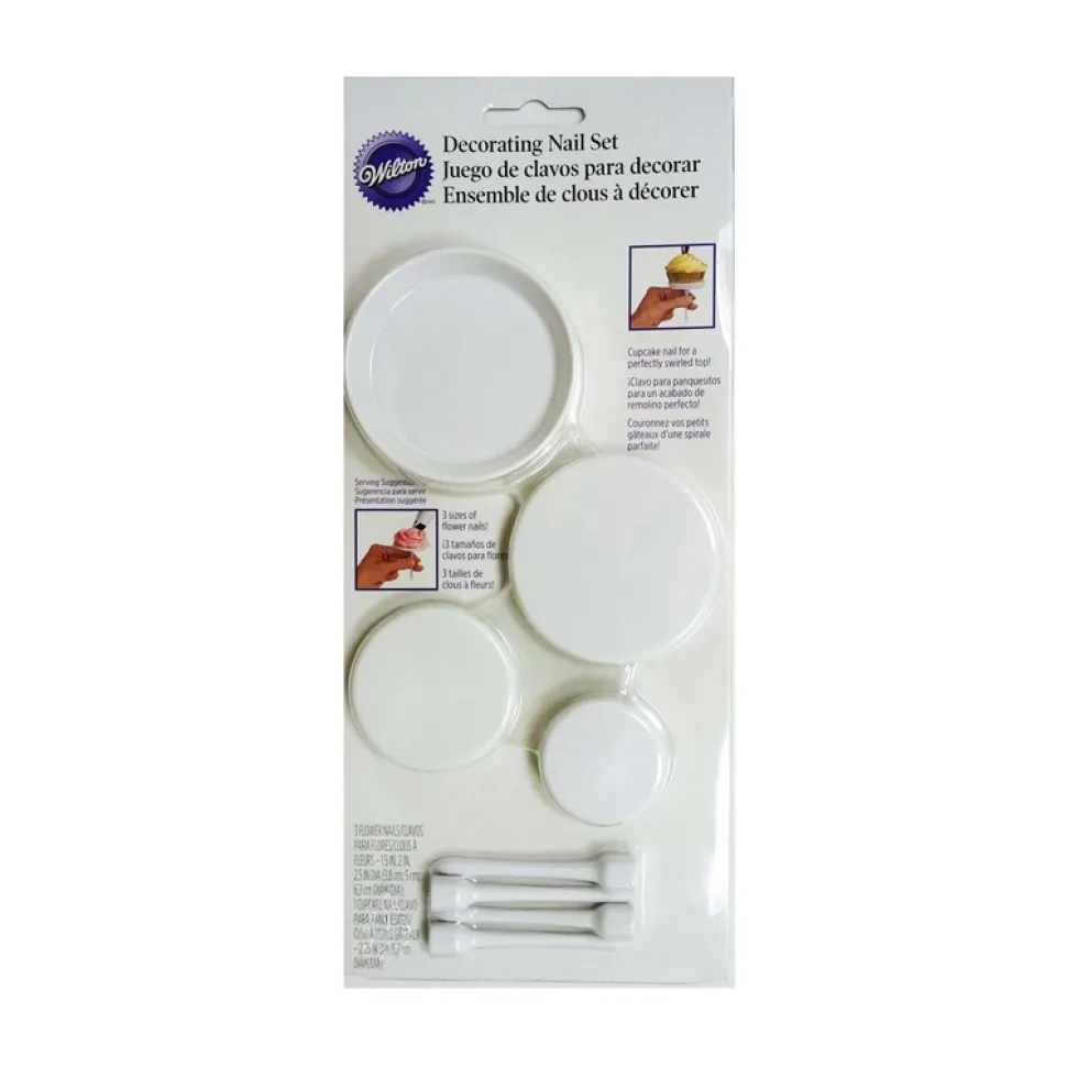 Juego de clavos para decorar Wilton (4 uds)