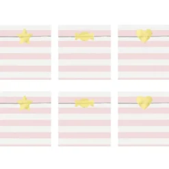 Juego de 6 bolsas para Fiestas Rosas y Blancas - Partydeco