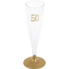 Juego de 6 Copas 50 Cumpleaños Doradas