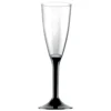 Juego de 6 Copas de Cava Negras 120 ml