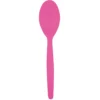Juego de 20 Cucharas de Plástico Fucsia