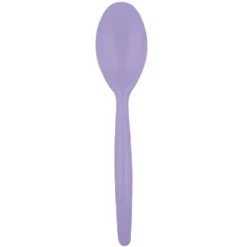 Juego de 20 Cucharas de Plástico Lila