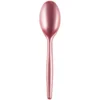 Juego de 20 Cucharas de Plástico Rosa Coral