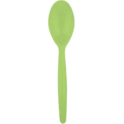 Juego de 20 Cucharas de Plástico Verde