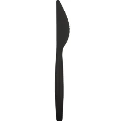 Juego de 20 Cuchillos de Plástico Negro