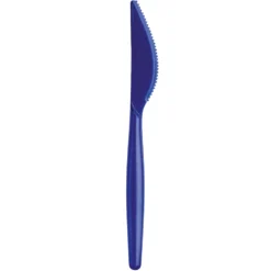 Juego de 20 Cuchillos de Plástico Azul Perlado